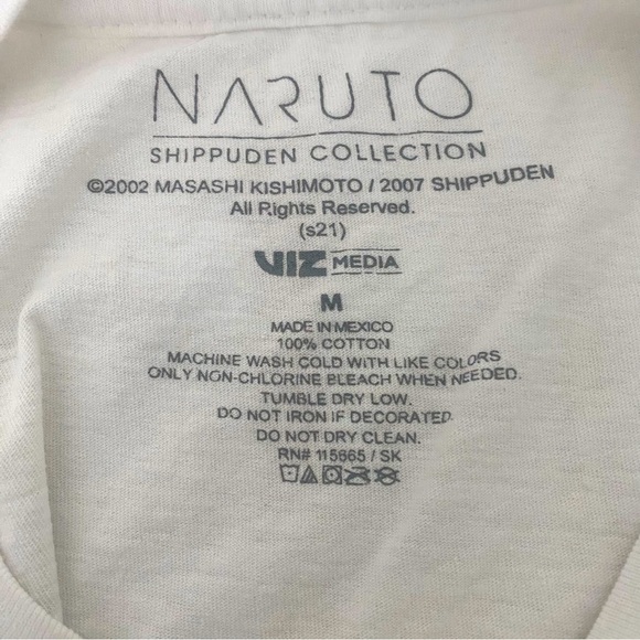 NARUTO Shippuden Viz Media Masashi Kishimoto T Shirt Cotton Anime Manga Size M - Picture 4 of 5
